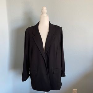 J. Jill Black lightweight suit style jacket sz XLP